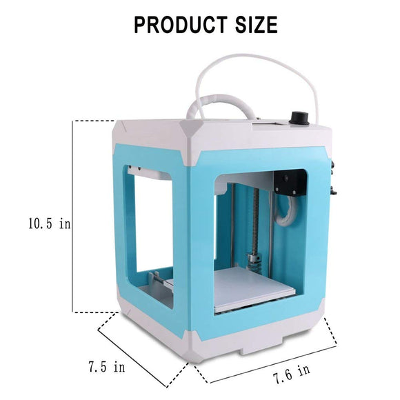 HopeWant Beginner 3D Printer Steam for Design Mini 3D Printer Kit with 250g PLA Filament TF Card High Accuracy 3D Print Education Windows/MAC/Linux Supported