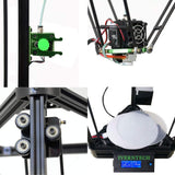Iverntech D1 Delta Kossel 3D Printer DIY Kit with Auto Levelling, Large Printing Size 230x230x350mm, Upgraded Hotend for 1.75mm Flexible TPU Filament, Includes 1Kg PLA and Filaments Spool Holder