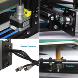 Creality CR-10S S5 3D Printer Upgrade Dual Z Large DIY kit with Filament Sensor,Resume Printing 500x500x500mm Black Blue